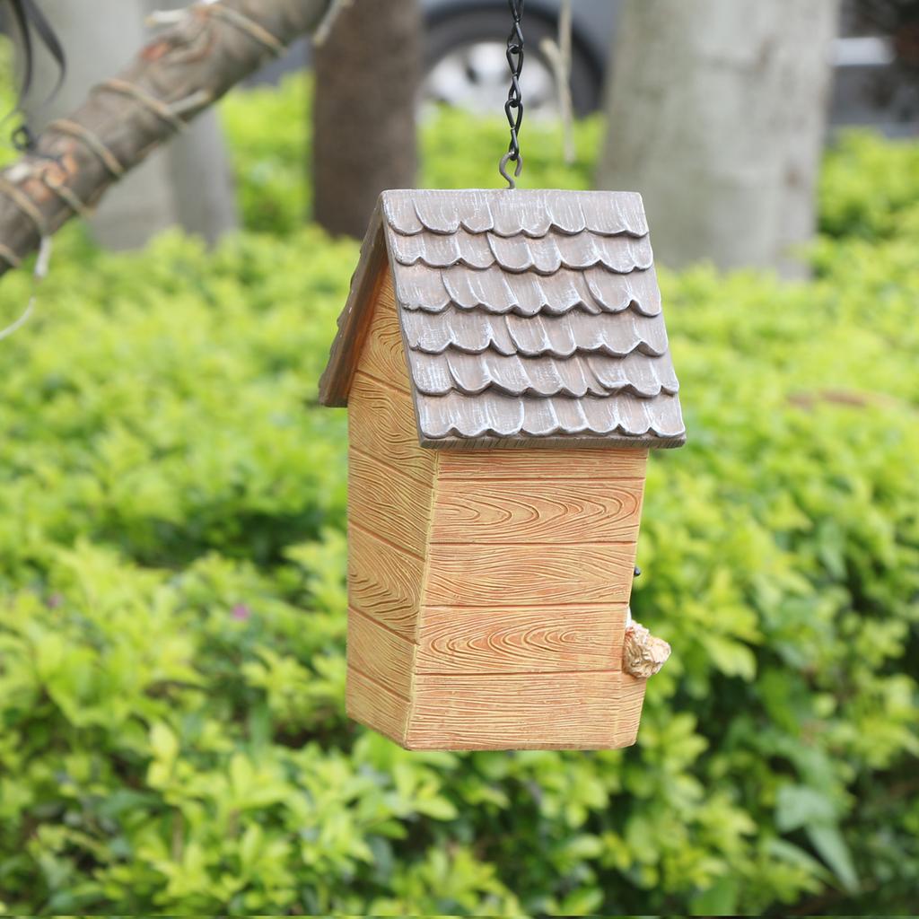 1pc Whimsical Bird Nest Hanging Ornament - Unique Outdoor Garden Yard Decoration, Durable Bird House, Cozy Winter Warm Bird Nest