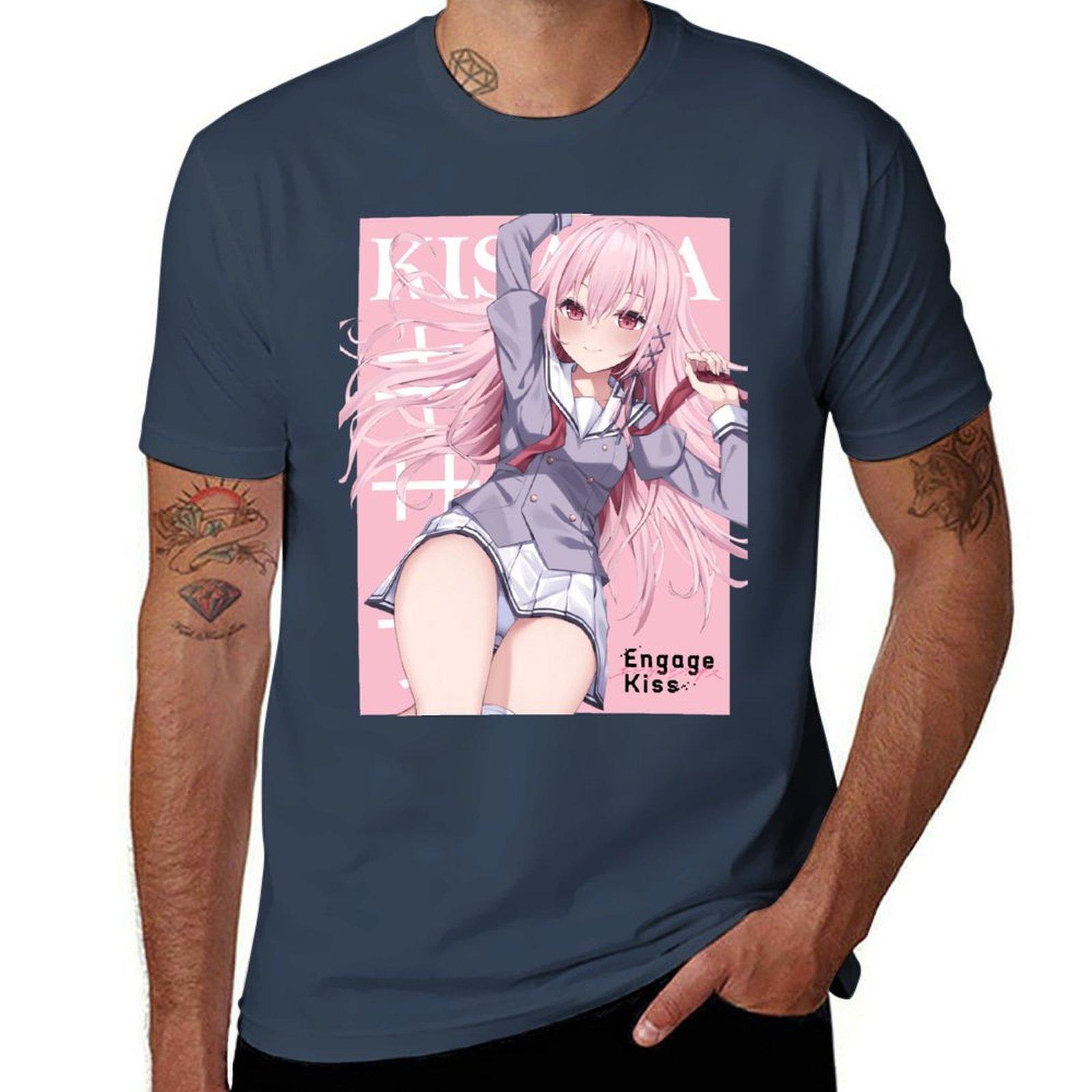 Kisara Engage Kiss Tshirt Big Size Loose Fit Tee Shirt S