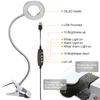 Lampada da lettura a LED con morsetto, 3 colori e 10 luminosità, lampada da scrivania flessibile a collo di cigno, lampada da lettura per bambini, luce notturna, luce da libro