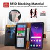 Wallet Case for Samsung Galaxy S25 S24 S23 S22 S21 S20 Ultra Zipper Pocket Purse with Wrist Strap, Stand RFID Flip Card Holder