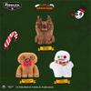 Fuggler Serie Festival Mostri Carini Peluche Renna Pupazzo di Neve Natale Pan di Zenzero Kawaii Divertente Trendy Bambola Peluche Regali