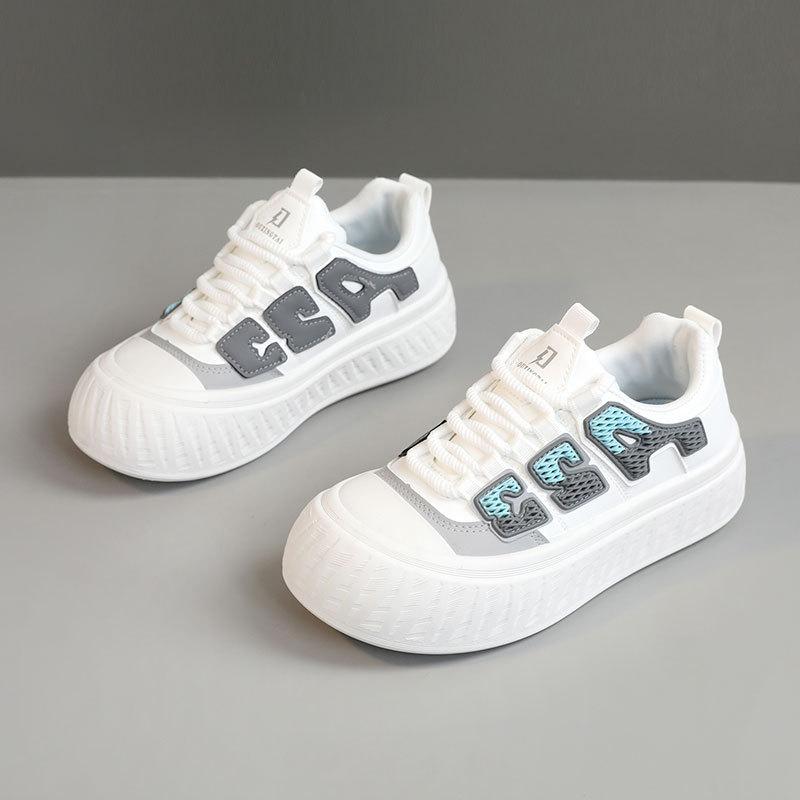 Fashion Platform Sneakers Womens 2025 Spring New Breathable Casual Shoes Korean Fashion Versatile Height Increasing Womens Board Shoes