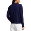 Polo Ralph Lauren SS23 Logo Embroidered Single-Breasted Long Sleeve Knit Sweater Women sweater Navy-Blue 211891672-002