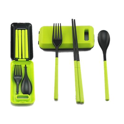 Set da picnic con forchetta da viaggio portatile per posate da campeggio 1 pz per set da picnic da campeggio per stoviglie per bambini