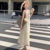 Loose Waist Off-Shoulder Camisole Dress - Women's Summer A-Line, High-End, Vacation Style, Super Fairy, Long Dress.