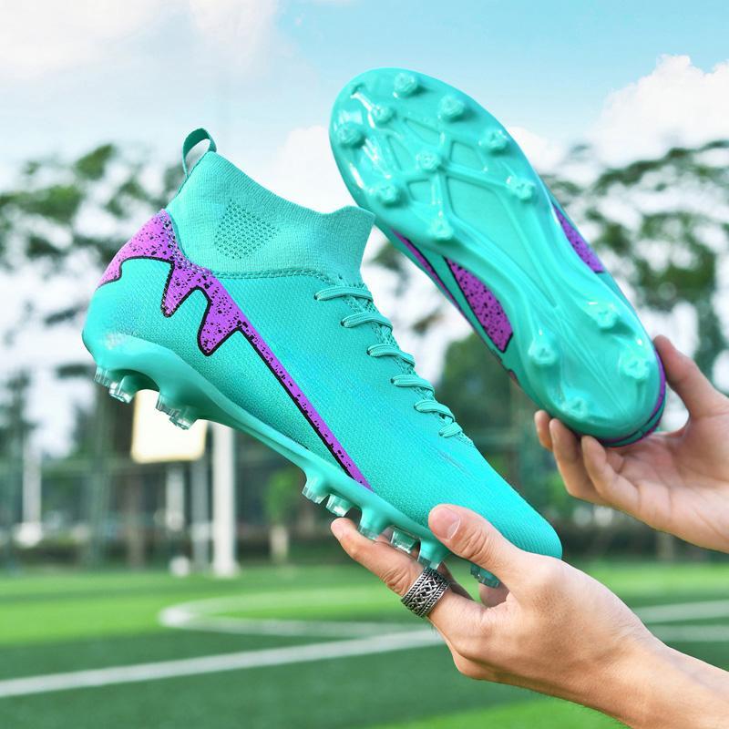 Fashion 32-46 Teenagers' Large Size High Leg Nails Football Training Sneakers Children's Football Shoes