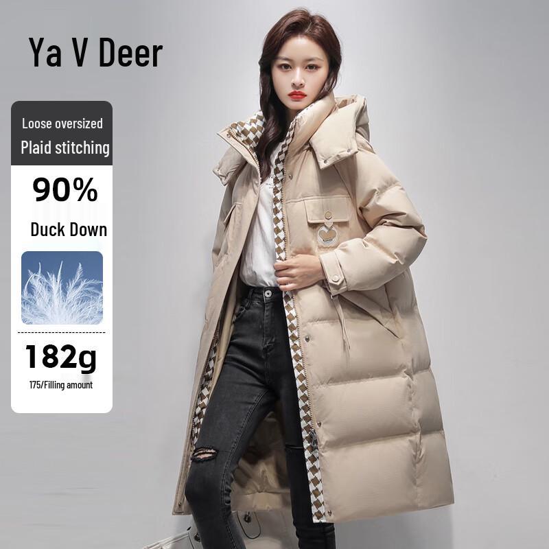 

Женский длинный пуховик Yalu свободного кроя для зимы M