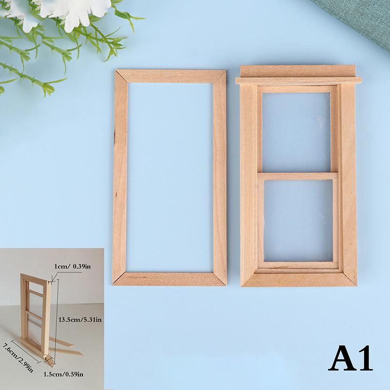Miniature Dollhouse Square Window Star Anise Window Model Furniture Accessories