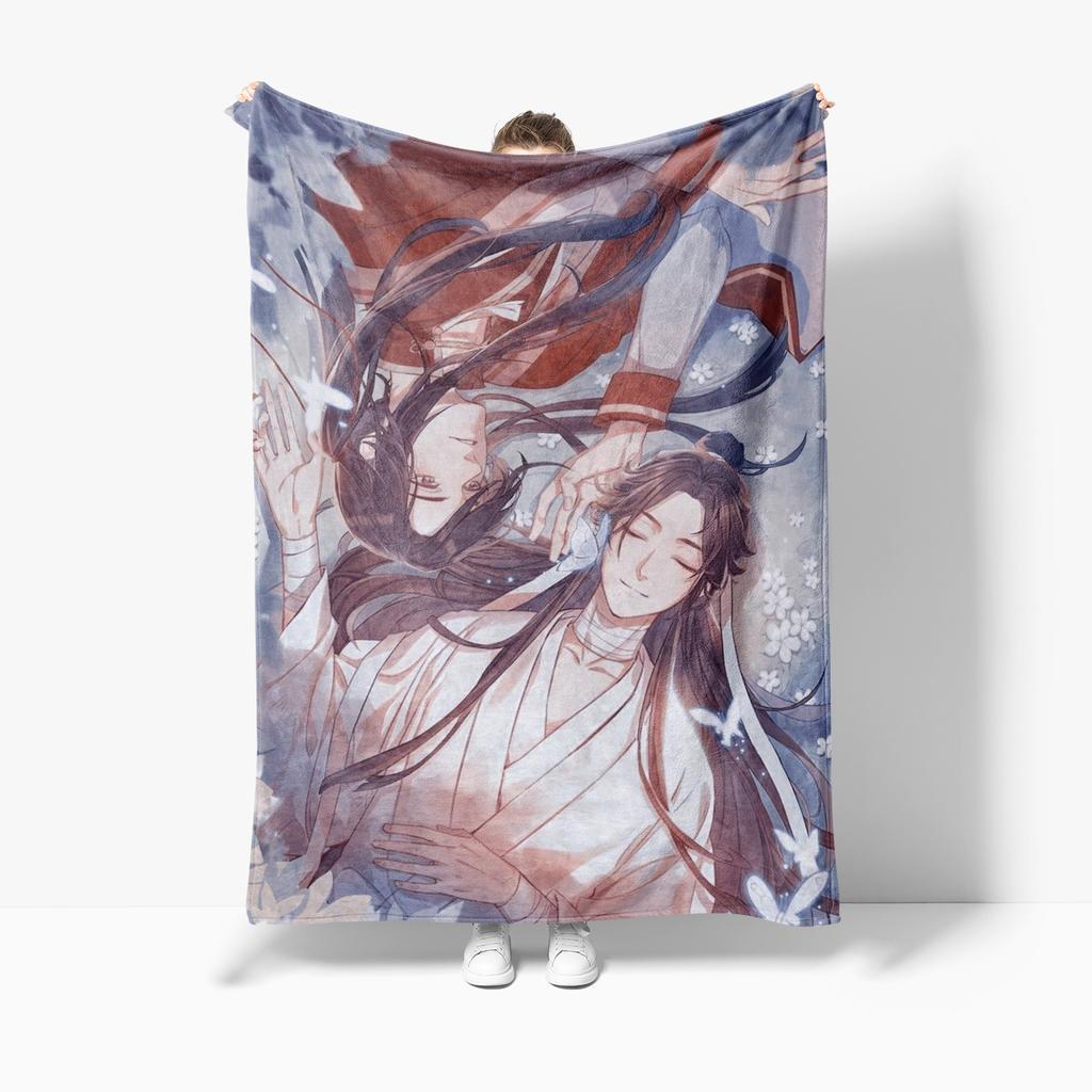 Heaven Official’S Blessing Anime Popular Bl Comics Throw Blanket Sofa Bed Office Nap Blanket Personalized Customized Gifts