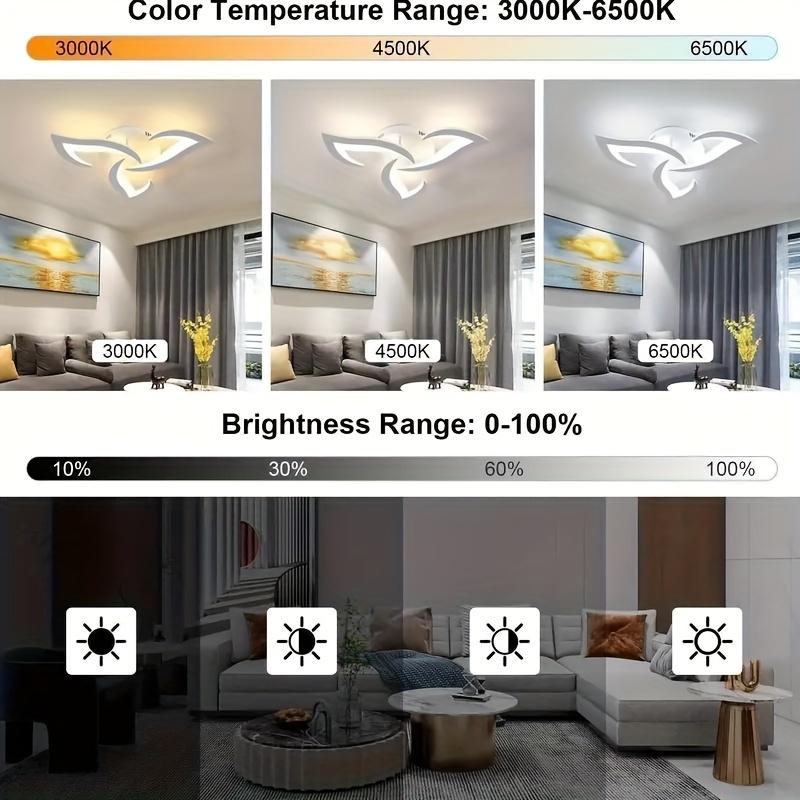 Elegant Leaf-Shaped Metal Ceiling Light with Acrylic Shade – Semi-Flush Mount