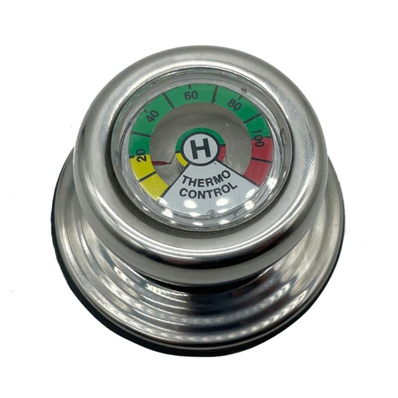 Heat Resistant Stainless Steel Pot Lid Thermometers Knob Easy Installation Design Accurate Temperature Control