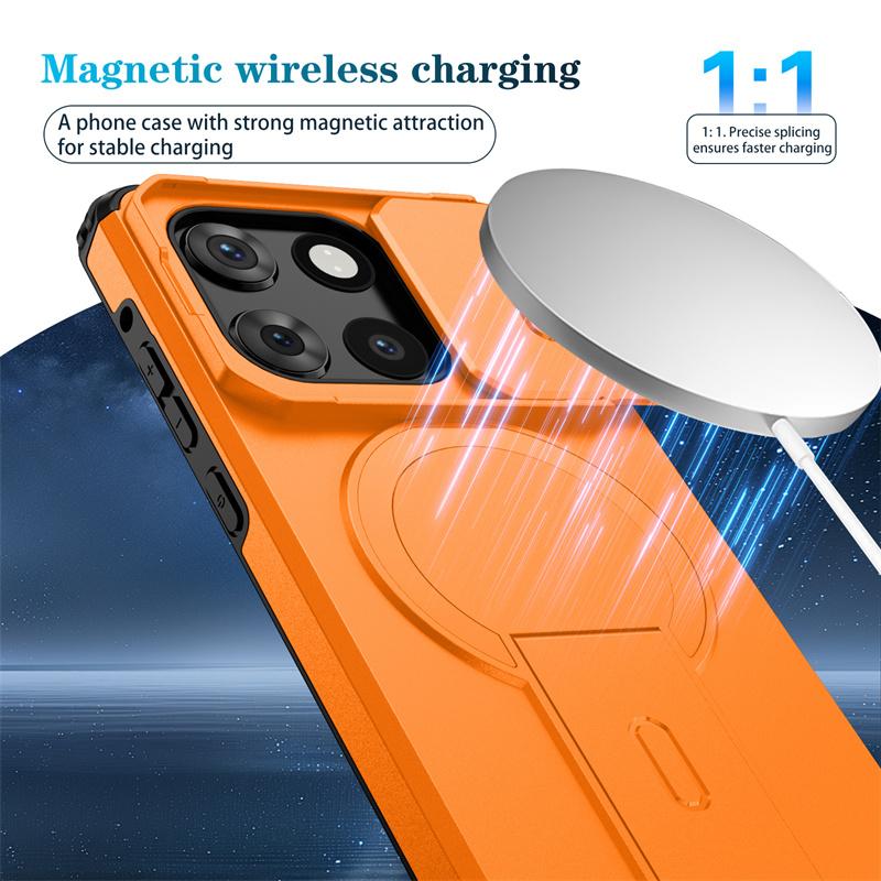 Armor Shockproof Case For Moto G Stylus 2026 G Play Power 5G 2026 Cover Magnetic Wireless Chraging Fold Stand Fundas