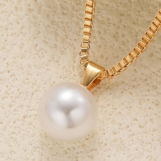 2 ks/sada Dámská sada šperků Náušnice Huggie z umělých perel Nastavitelný náhrdelník Formální příležitost Prom Party Visací náušnice Lady Weddings Šperky