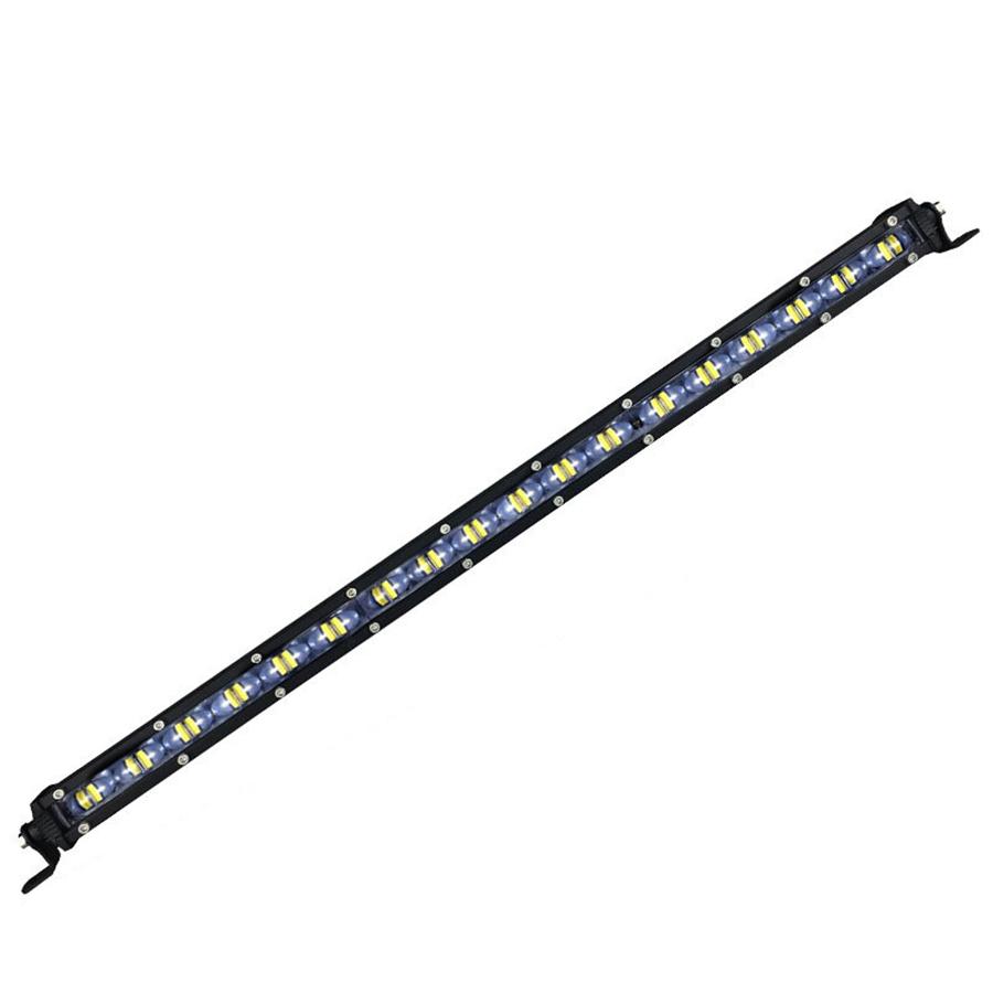 20Inch 180W Slim Single Row 6D Spot Beam Off-Road Led Work Light Bar Waterproof