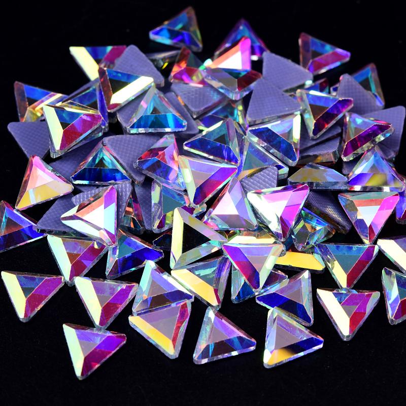 Blinginbox Hight Quality Rhinestone Bulk Special Shapes Crystal AB Hot Fix Rhinestones Iron on Rhinestones for Fabric Decoration