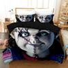 Film Horror Child Of Play Chucky Comodo Copripiumino Coperta Federa Set Biancheria da Letto Decorazione Camera da Letto Bambini Tessile per la Casa
