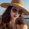Fashion Retro Oval Sunglasses for Women Vintage Sun Glasses Women Luxury Small Metal Frame Classic Shades UV400 Eyewear