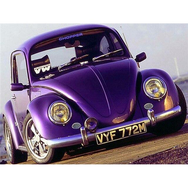 5D-Diamant-Stickerei zum Selbermachen, Bus, Diamant-Gemälde, Kreuzstich, Kunsthandwerk, Diamant-Mosaik-Set, komplett, quadratisch, rund, Strass, Heimdekoration