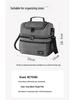 Double Layer Insulated Lunch Bag: Thickened, Fresh-Keeping Bento Bag for Outdoor Picnic