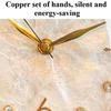 Luxury Table Clocks Art Nordic Silent Table Quartz Clock Morden Design Aesthetic Shell Based Clock Living Room Cabinet Ornament