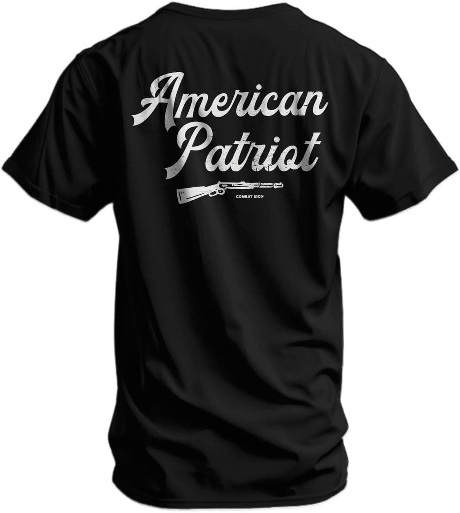 American Patriot Rifle Graphic Cotton T-shirt