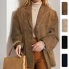 Spring New Women's Clothing, European and American Coats, Fashionable Loose Pocket Lapel Button Blazer