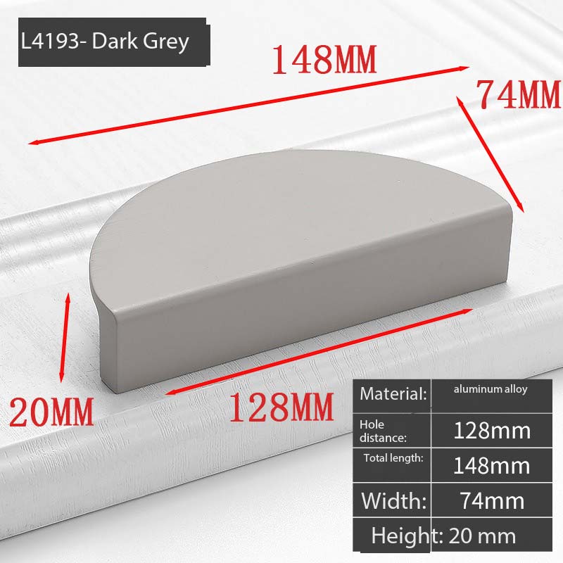 Wardrobe Door Handle Extended Champagne Color Modern Minimalist Light Luxury Sliding Drawer Cabinet Door Drawer Handle Furniture