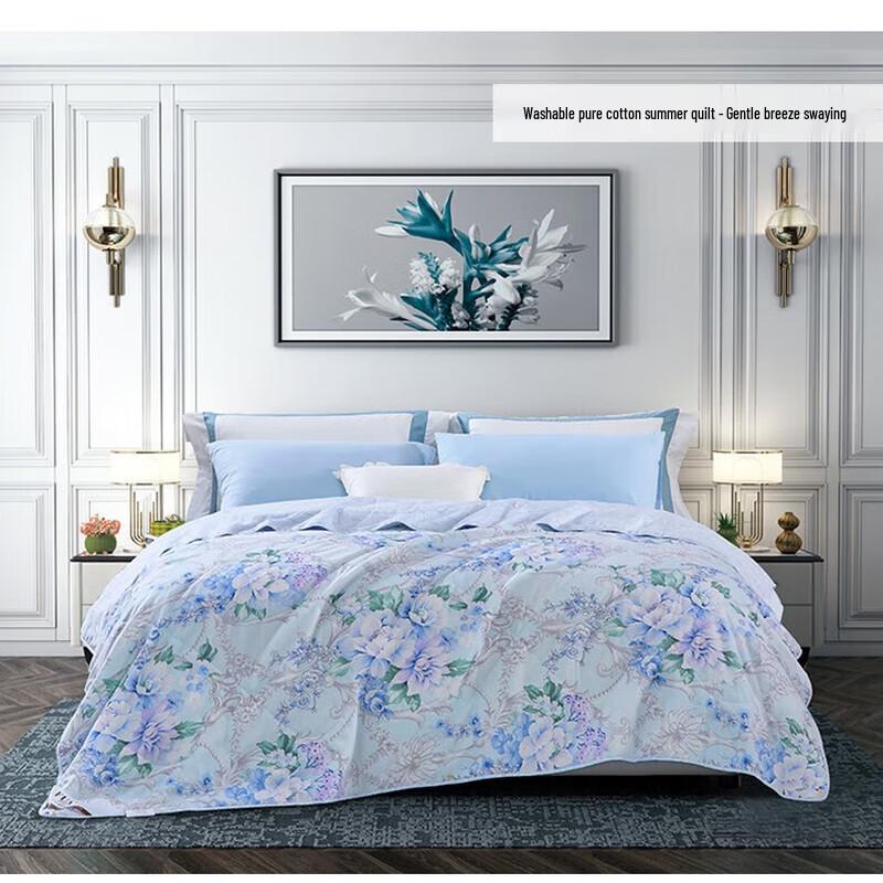 

Fuanna Breeze Pattern Washable Summer Quilt