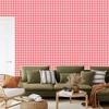 Wallpaper Geometric rhombuses coral and white, coral background 50x1000