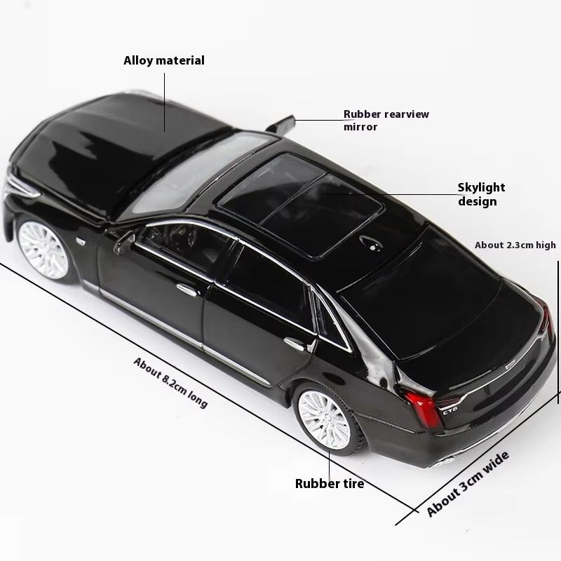 In Stock 1:64 Masdi Cadillac Ct6 Sedan Alloy Miniature Diecast Static State Small Scale Model Collection Cadillac Custom Toy