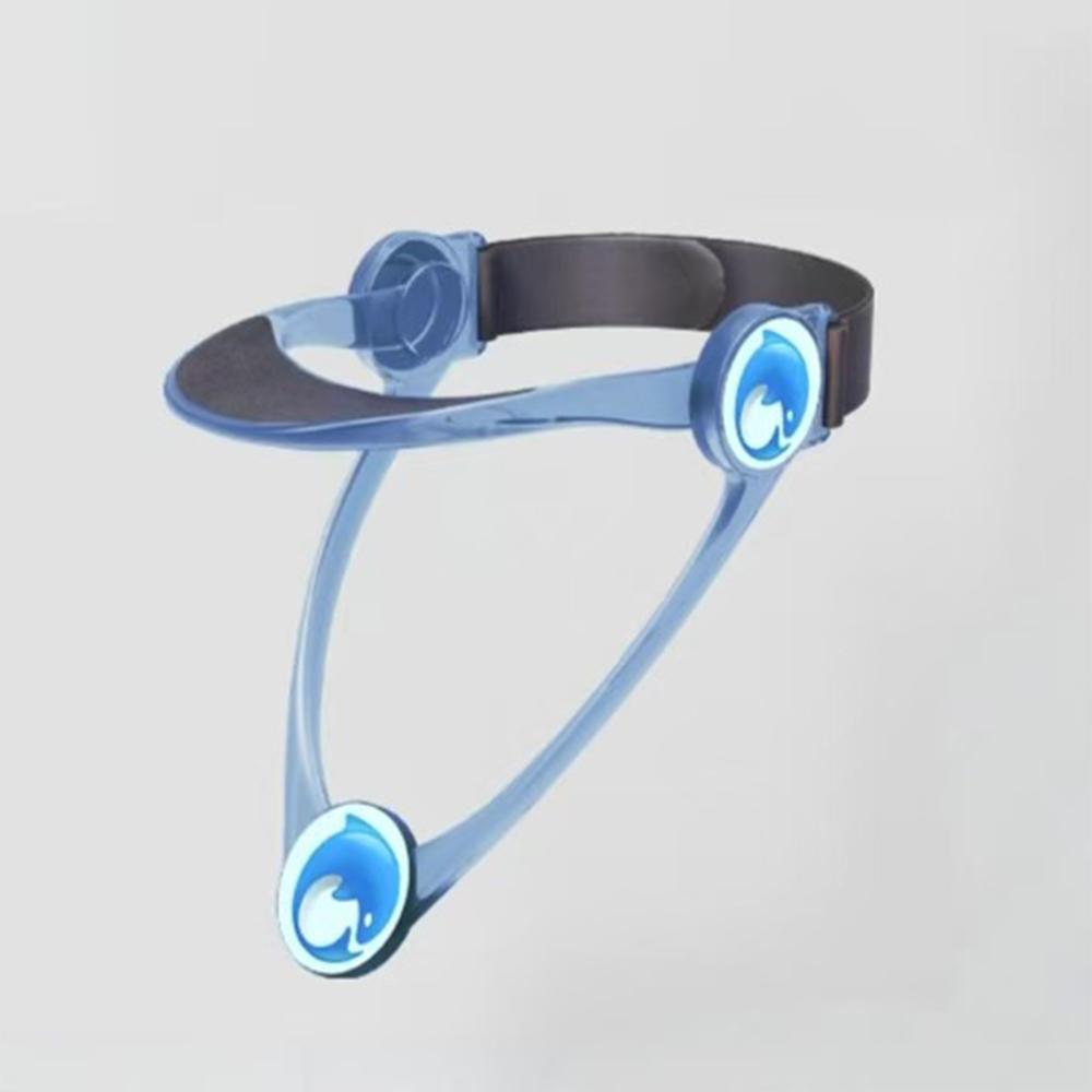 New 360° Adjustable Neck Brace TPU Neck Support Frame Posture Corrector Fixation Foldable PC Prevent Head Low Neck Forward Tilt синий