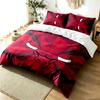 Chicago Bulls 3pc Duvet Cover Set Simple Modern Bedding Set Wrinkle Resistant Soft Fabric All Season Use a Perfect Gift