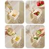 Hanging Faucet Mounted Sink Strainer Basket Auto Dump Technology for Hand Release Waste Disposal Ideal for Small Kitchens and Apartments