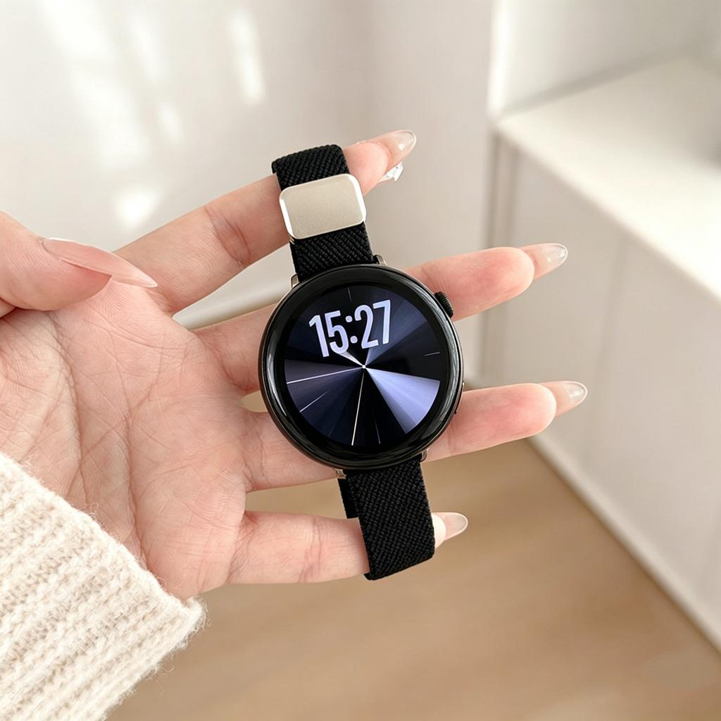 20mm 18mm 22mm Magnetic Nylon Band for Samsung Galaxy Watch 7 FE 5 Pro 4 6 Classic 44mm 40mm Sport Bracelet Correa Strap
