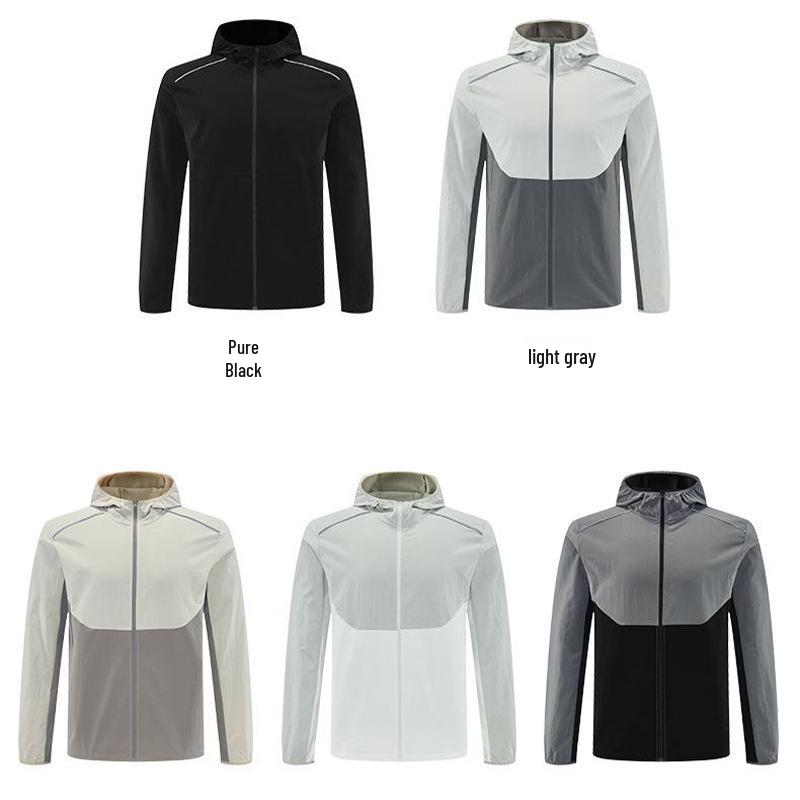 Men's Waterproof Antibacterial Sports Hoodie Jacket for Spring/Autumn - Perfect for Running, Cycling, and Mountaineering