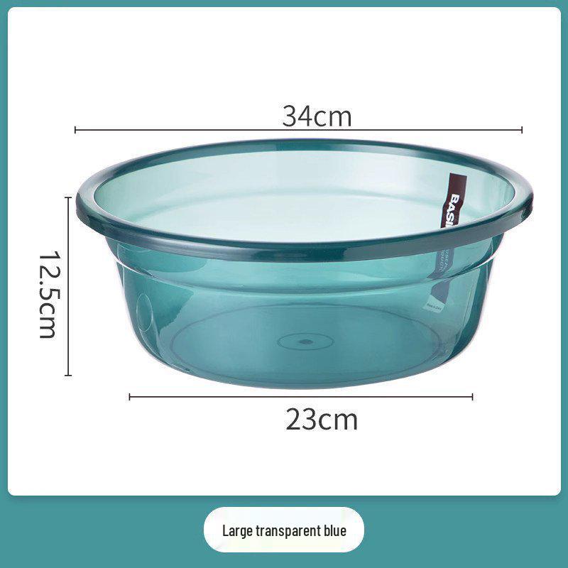 Large Durable Plastic Basin for Laundry, Vegetables, and Foot Baths