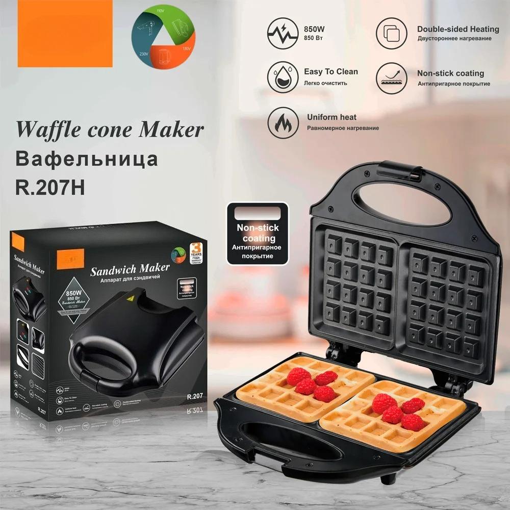 Kochküchengeräte Multifunktions-Frühstückswaffelautomat Antihaft-Gusseisenpfanne Professioneller Elektrischer Waffelmaker