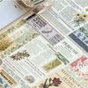 5 Rolls Spring Flower Washi Tape Self-adhesive DIY Wrapping Washi Tape Wrapping Multicolor Scrapbooking Decorative Tape