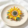 Lovely Sunflower Brooch for Women Men Flower Plant Pins Brooches Jewelry Trendy Accessories Party Gift