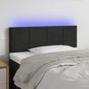 Vidaxl Zagłówek Do Łóżka Z Led, Czarny, 100X5X78/88 Cm, Aksamit