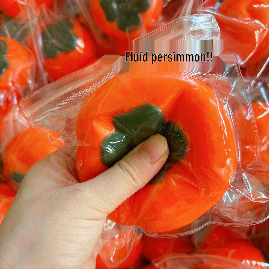 Persimmon Stress Relief Squeeze Toy - Slow Rebound Decompression