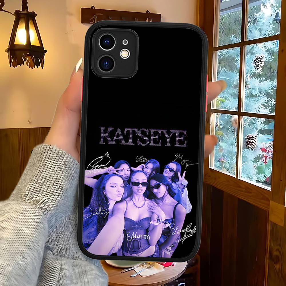 K-KATSEYE Music Phone Case For IPhone 16 15 14 Plus 15 13 12 11 Pro Max X XS MAX Matte Cover iphone 15 pro