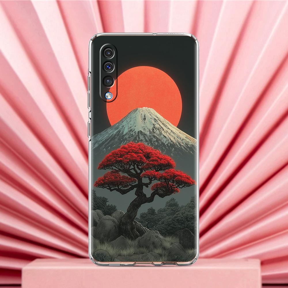 Case For Samsung A56 A36 A26 A24 A16 A14 A12 A32 A50 A70 A22 A40 A34 A54 A42 A52 5G A04s A06 Cover Japanese Style Art Japan