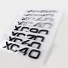 ABS Car XC Series Number Emblem Logo Sticker Rear Trunk Decals Accessories For Volvo XC40 XC60 V70 S60 XC90 S80 V40 XC70 V50 AWD