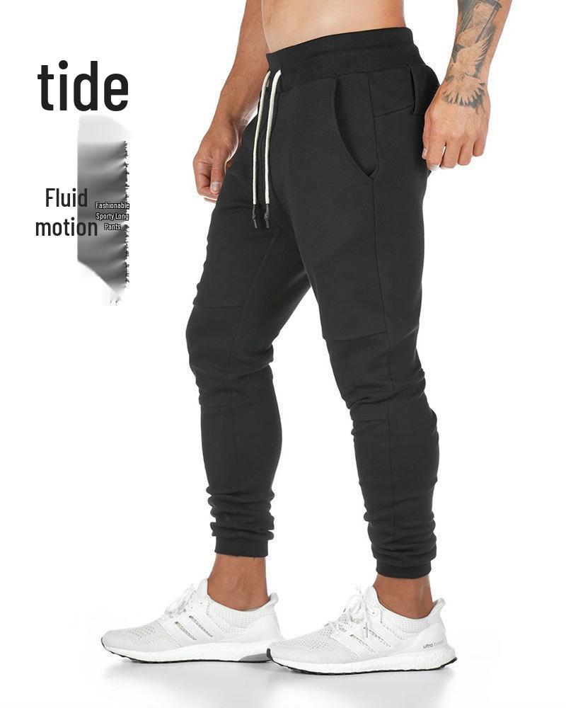 Pánské bavlněné fitness dlouhé kalhoty Muscle Doctor - Evropský a americký sportovní styl