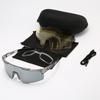 ATM1 PC Lens Sports Sunglasses Kit – UV400 Cycling Glasses with 3 Interchangeable Lenses, Protective Case and Accessories
