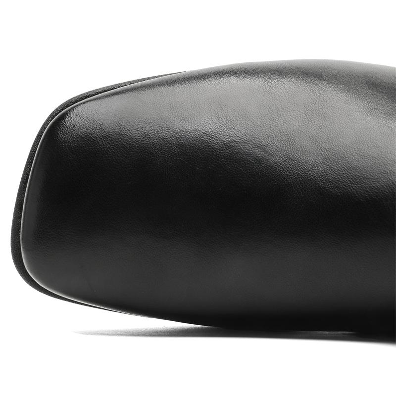 Vară Nouă Calitate Înaltă Stil Britanic Rochie de Zi cu Zi Mocasini din Piele Naturală Neagră Pentru Bărbați Casual Petrecere Pantofi Plați Slip-On