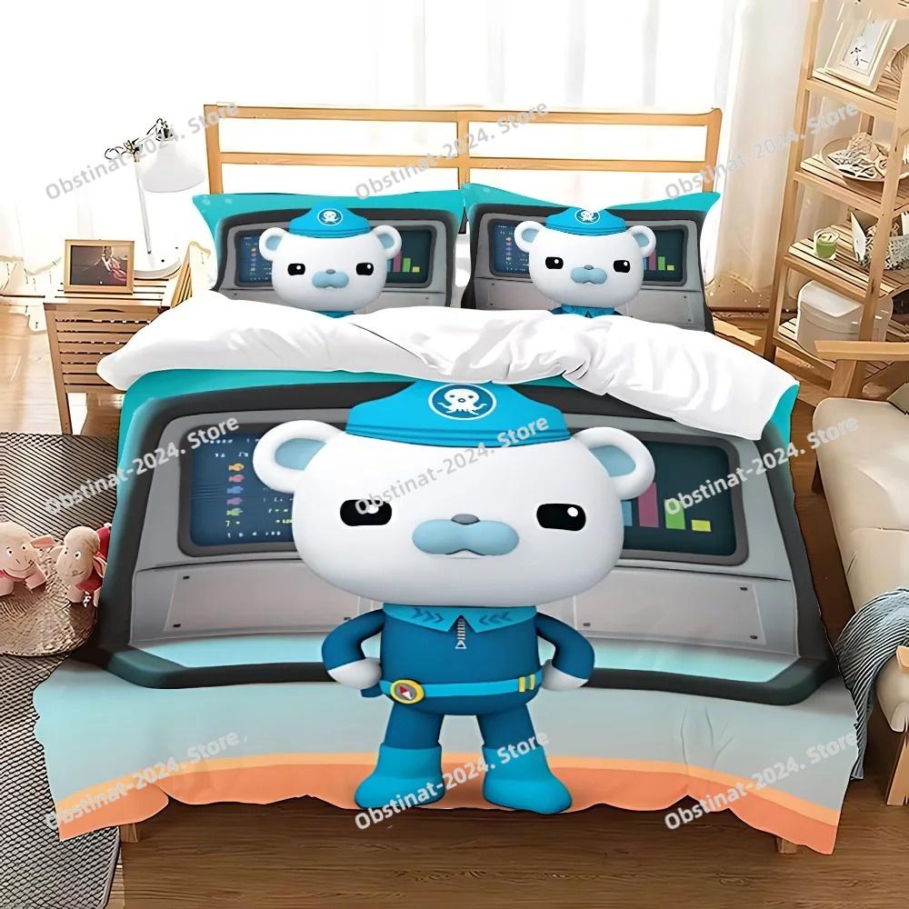 Duvet The Octonauts Cartoon Pillowcase Bedding Set Adult Boy Girl Bedroom Decoration Children Gift Single Double Large Size