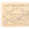 Handmade Wooden Sailboat Ship Kits 1:100 Scale Diy Model Toy Home Decoration Boat Gift Toy Wooden Ships Model Assembly Toy
