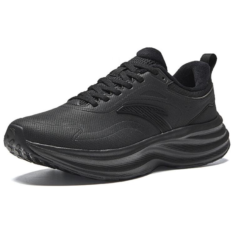 Anta Léger Nuage Confortable Polyvalent Antidérapant Résistant à l'usure Chaussures de course décontractées basses Homme basket Noir 112445506-17